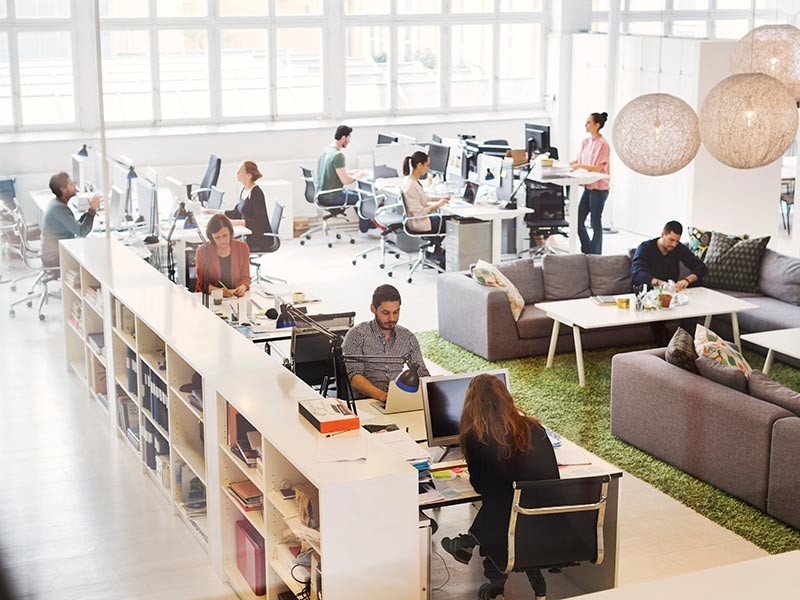 Your Next Office Guide from JLL on a laptop screen