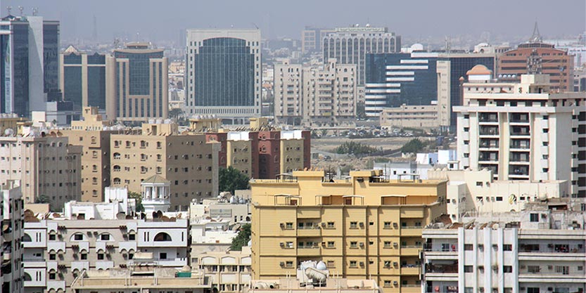 Skyline of Jeddah, Saudi Arabia