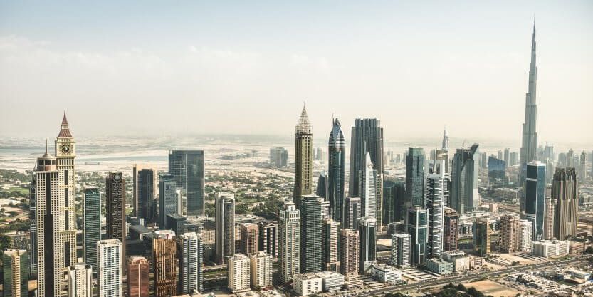 City top view