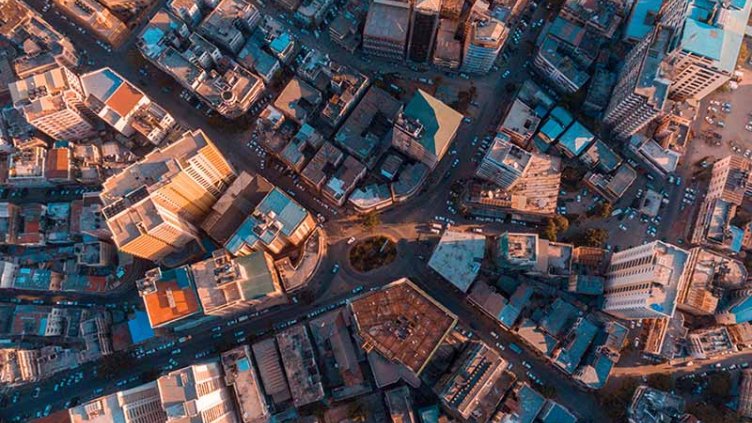 A ariel view Dar es Salaam