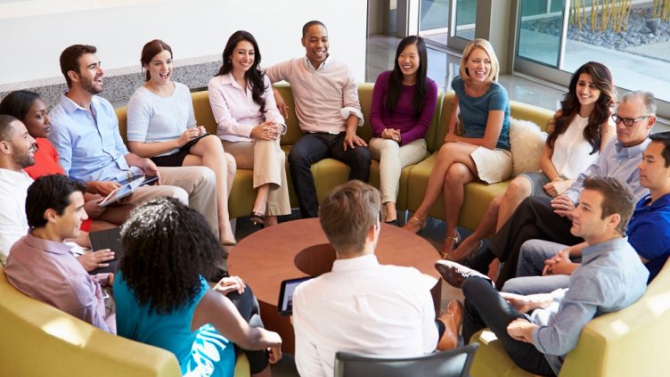 People sitting in the office