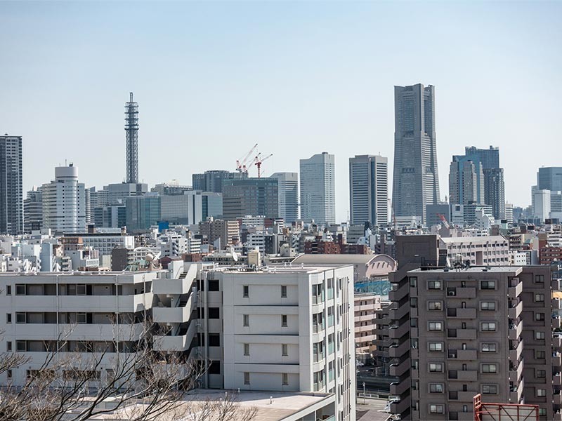 Multiple apartments and buildings in City