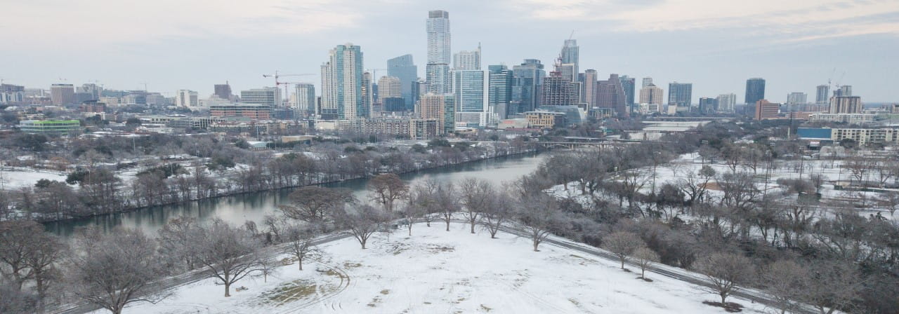 An empty ground covered with snow