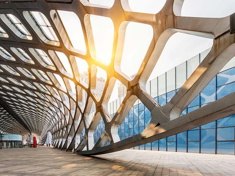 A beautiful and modern bridge in UK